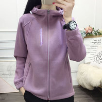 Outdoor Autumn Winter Even Cap Grabbing Suede Jersey Woman Cashmere Sweatshirt Warm Anti-Cold Lock Warm Assault Machine Clothing Liner Mountaineering Suit