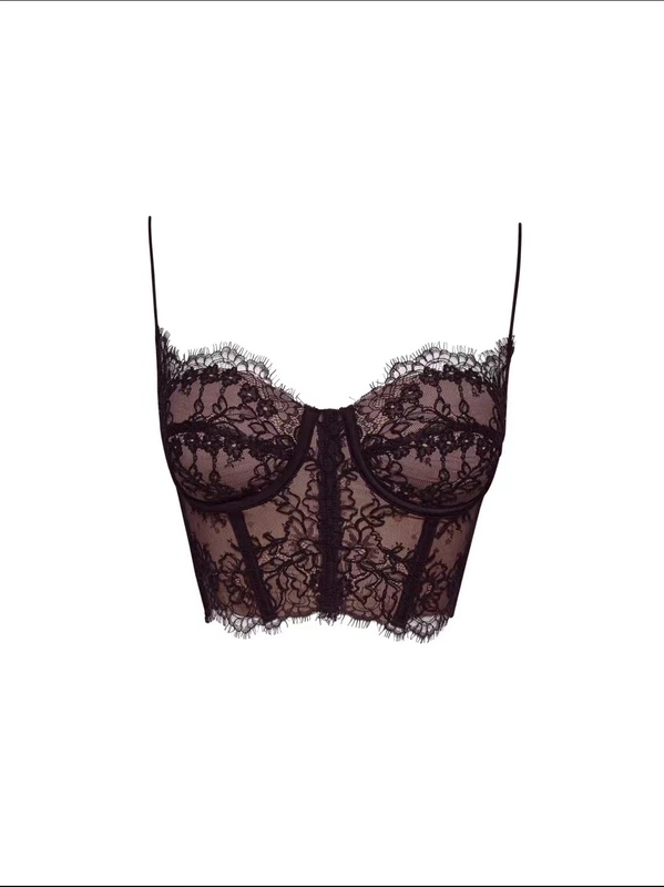 Thai Trendy Brand Niche Design Lace Fishbone Slimming Sexy Outerwear Camisole Bra Thai Trendy Brand Niche Design Lace Fishbone Slimming Sexy Outerwear Camisole Bra