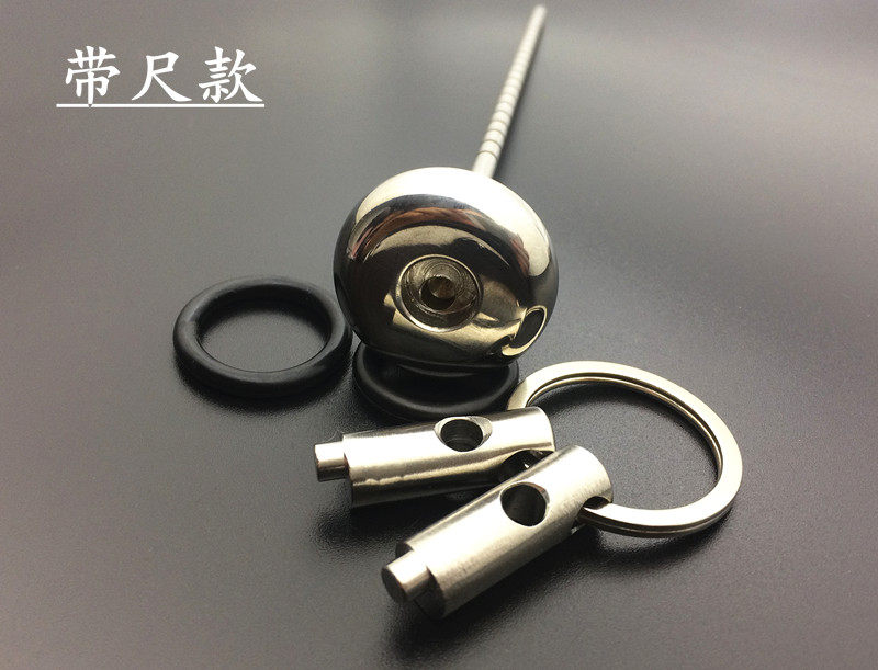 Suitable for spring wineboat Sanyang locomotive retrofit stainless steel oil cover Anti-theft oil ruler