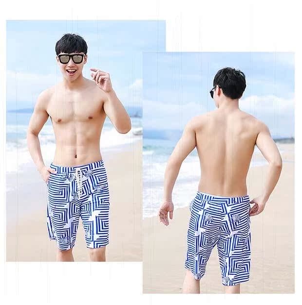 Cặp đôi quần ba lỗ nữ quần short áo tắm cặp đôi 2019 mới hè hè bãi biển nóng bỏng váy lỏng - Vài đồ bơi 	đồ đôi đi biển cho mẹ và bé trai