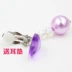 Bông tai trẻ em clip mà không xỏ lỗ tai pha lê trẻ em mặt dây tai em bé tai clip cô gái nhẫn công chúa nhẫn trang sức - Nhẫn