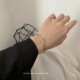 Titanium Steel Möbius Ring Silver Bracelet 2021 New Fashion Bracelet Light Luxury Niche High-end Bracelet Women's Bracelet