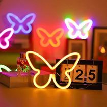 LED Neon Sign Light USB Night Light 3D Butterfly LED Neon