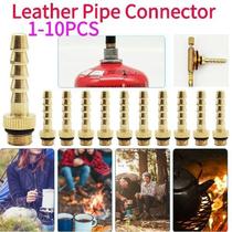 1-10Pcs Copper Leather Pipe Connector Liquefied Gas Rubber