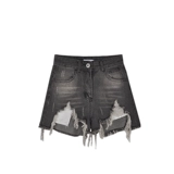 Цветная приталенная джинсовая юбка, шорты, сексуальные штаны, большой размер, А-силуэт