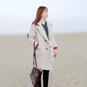 Áo khoác nữ 2018 mùa đông mới phiên bản Hàn Quốc phần dài buông xõa của học sinh áo khoác cashmere nữ nhỏ