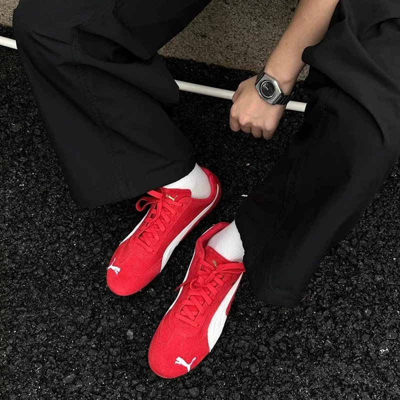 PUMA Speedcat OG Мужская и женская профессиональная гоночная обувь 24 Новое 398846-02 Park Caicai Ying то же