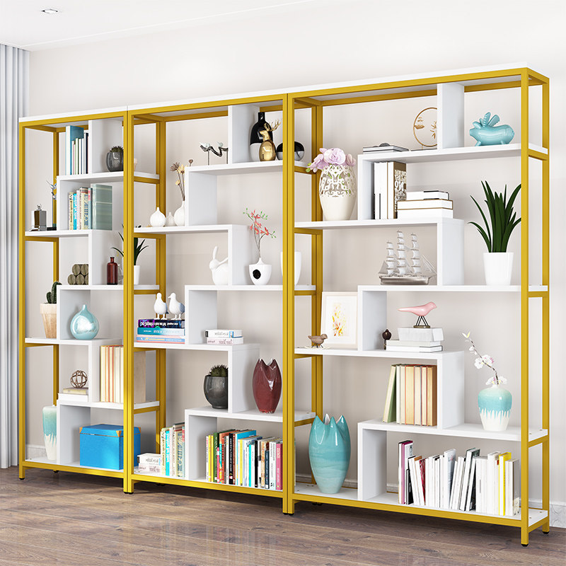 Shelf shelf Multi-layer product display rack Free combination office partition display rack Storage tea display cabinet