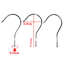 Question mark type hook Iron hook shaped hook Single metal strong pants rack hook Clothing household kitchen bathroom