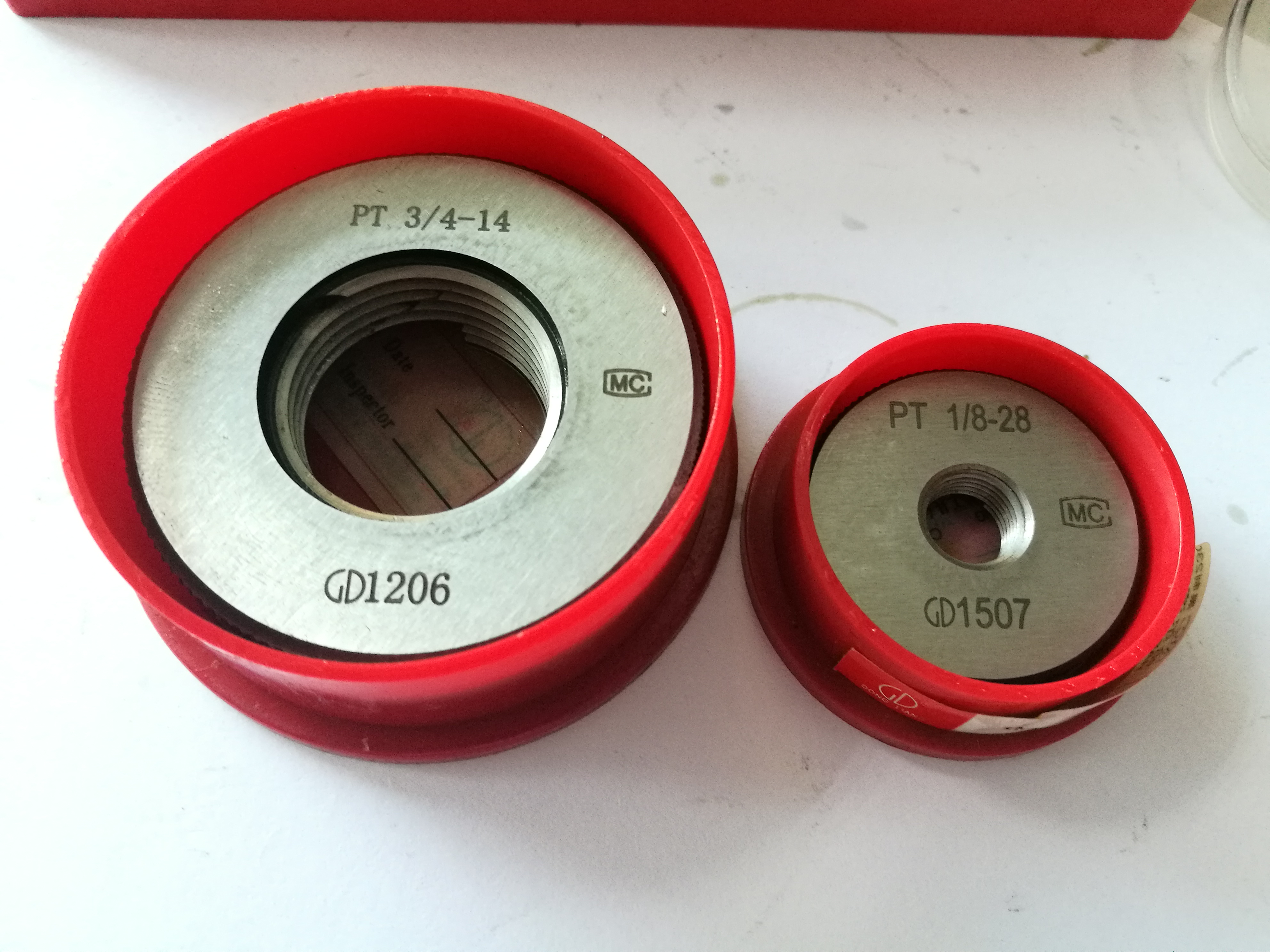 JIS Taper pipe thread gauge Through stop gauge Thread ring gauge PT1 8 1 4 3 8 1 2 3 4 1-1 2