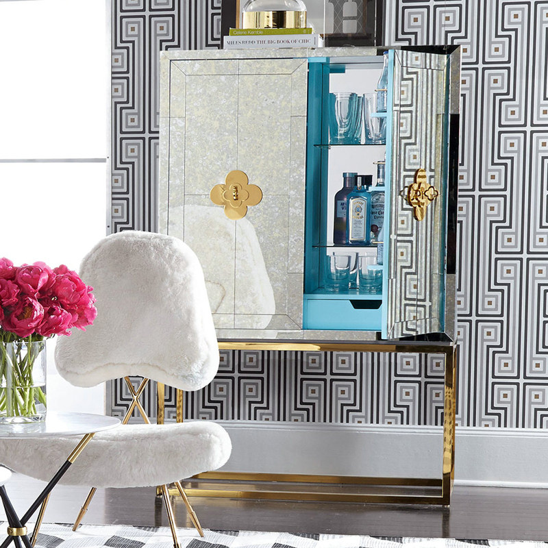 Light Extravagant Mirror Wine Cabinet Stainless Steel Dining Cabinet Rear Modern Morden Storage Cabinet Minimalist Modern Entrance Door Cabinet Partition Cabinet