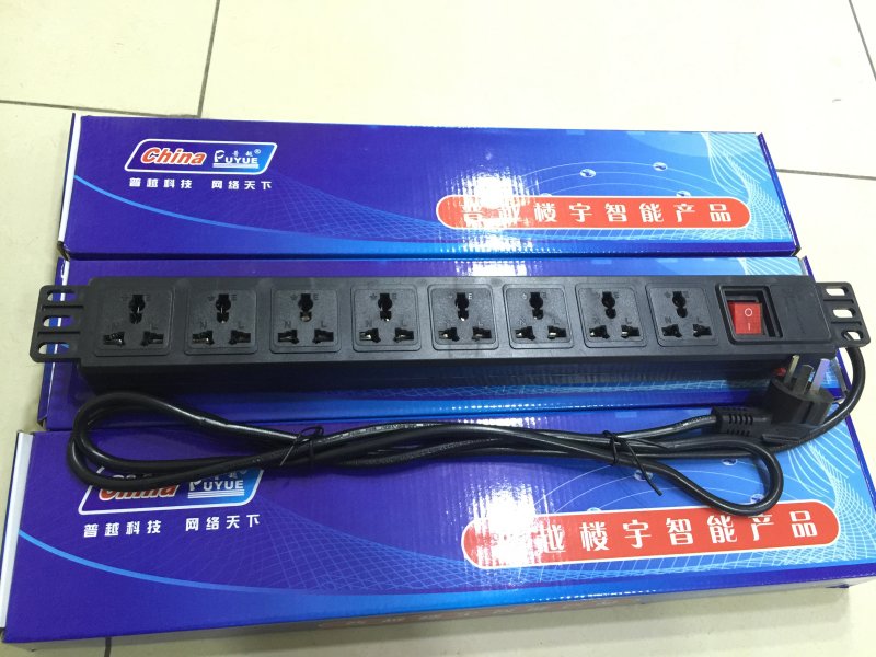 8-bit 10A plastic PDU drain plug 8-port PDU power socket 8-bit enclosure PDU drain