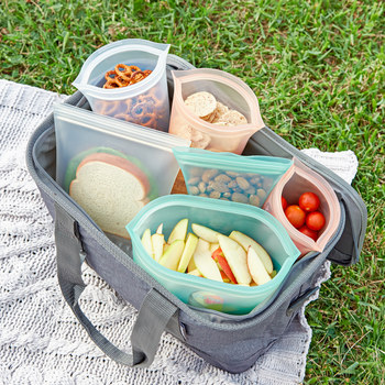 American ziptop platinum silicone fresh-keeping container set