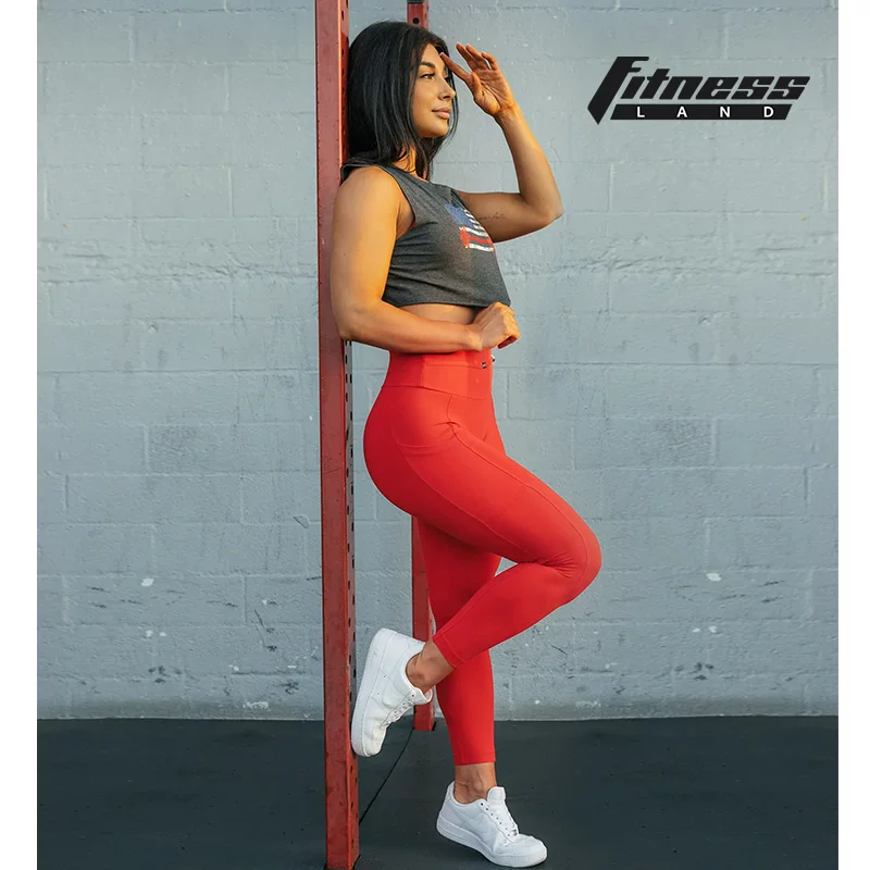 Распродажа BOMBSHELL SPORTSWEAR леггинсы с высокой талией, олимпийские, BARBELL LEGGINGS
