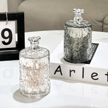 Toothpick box household toothpick tube light luxury high-end creative cotton swab storage box 2024 new high-end toothpick jar