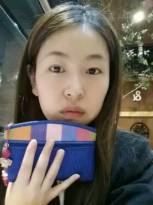 Korean women's coin wallet storage bag jewelry bag handbag bag card wallet Korean National fabric craft gift decoration