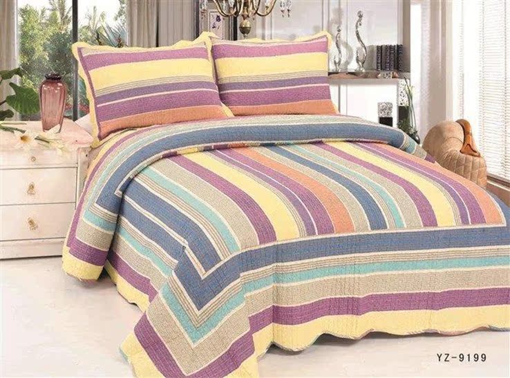 100% cotton trải giường, ba mảnh chần bông tấm, mùa hè mát mẻ, bốn mùa phổ quát