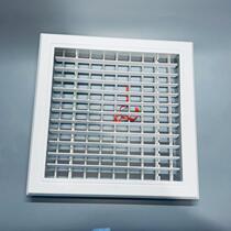 ABS Central Air Conditioning Louvered Air Outlet Double Wind Grille Door Hinged Into Wind Air Return Aluminum Alloy Set For Inspection Opening