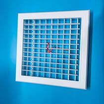 ABS Central Air Conditioning Louvered Air Outlet Double Wind Grille Door Hinged Into Wind Air Return Aluminum Alloy Set For Inspection Opening