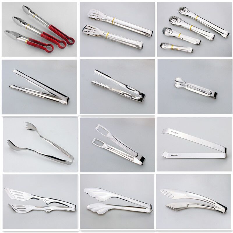 Stainless steel ice clip Sugar cube clip Ice cube clip Ice cube clip Food bread clip Barbecue clip Food clip vegetable clip