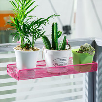 Wrought iron with hook Office desk Triangle flower rack Storage rack Office storage rack Desktop rack Balcony corner rack