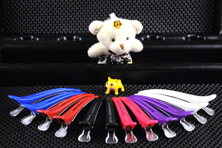 Hairdressing seamless clip duckbill crocodile clip haircut shape long mouth positioning partition clip hair salon bangs clip