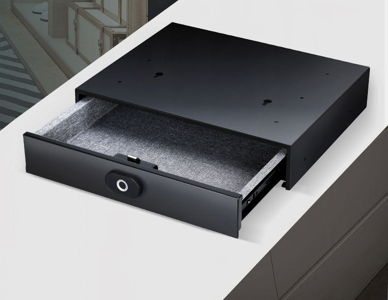 Fingerprint New Single-Door Drawer-Type Password Box Home Small Wardrobe Hidden Desk Smart Mini Safe Fingerprint New Single-Door Drawer-Type Password Box Home Small Wardrobe Hidden Desk Smart Mini Safe