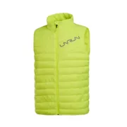 Li Ning 16 quầy mùa đông chạy nhẹ ấm xuống vest huỳnh quang màu xanh lá cây thể thao nam - Áo thể thao