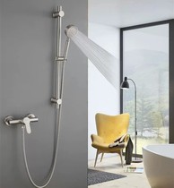 304 stainless steel lift rod shower faucet set bathroom bracket booster shower set simple split shower