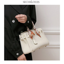 Light luxury Classic Custom platinum bag female leather Hand bag 2021 New Fashion large capacity crossbody Kelly bag women