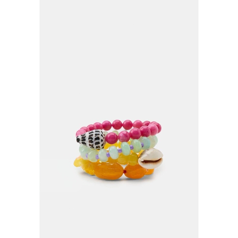 Za Original Factory 2026 Spring and Summer New Product Beaded Shell Bracelet Set 4736/084 4736084 Za Original Factory 2026 Spring and Summer New Product Beaded Shell Bracelet Set 4736/084 4736084