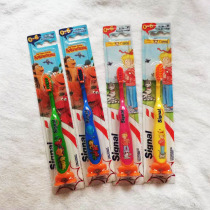 German signal young children toothbrush soft hair deciduous teeth guard with suction cup standing 1236 years old cartoon men and women