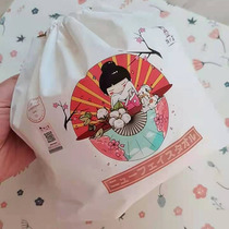 Japanese pastoral wash towel cotton soft towel cleansing towel face makeup remover cosmetic bag disposable cotton dry and wet