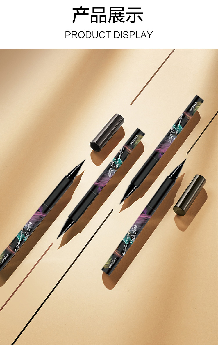 Kaslan Liquid Eyeliner Pen Women Không thấm nước, không thấm mồ hôi, lâu trôi, không làm trôi Trang web chính thức Chính hãng Người mới bắt đầu Rất tốt kẻ mắt focallure