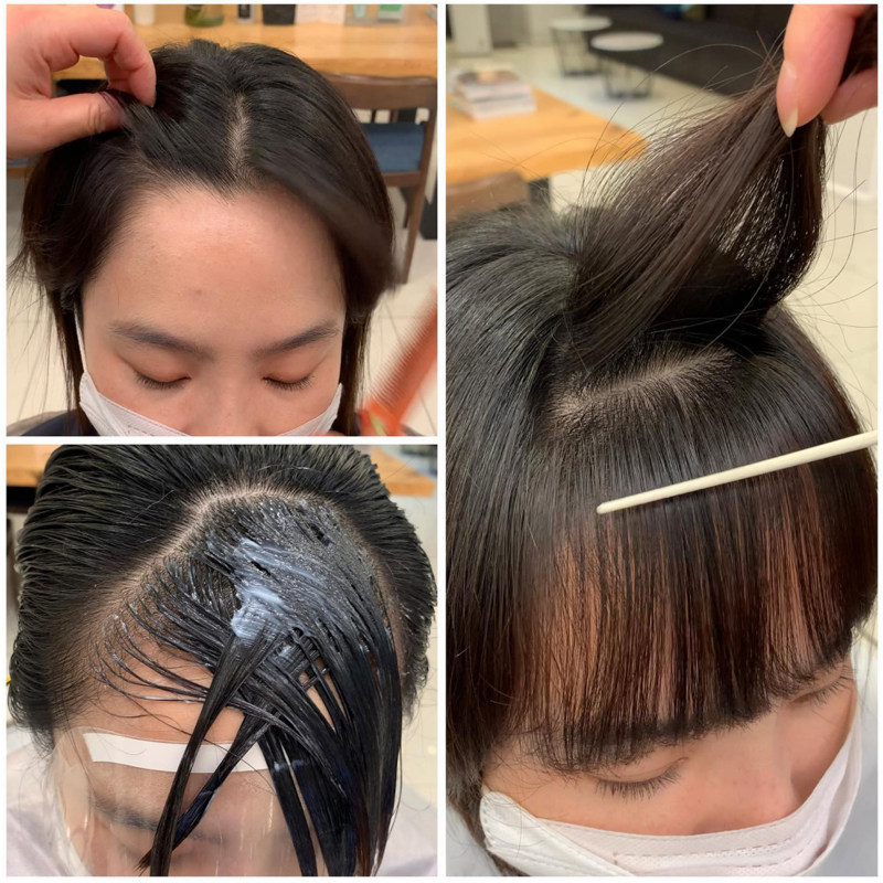 MOETA Ms. lanugo bangs service post hot beauty tip correction straightening cream hairline softener hair supple