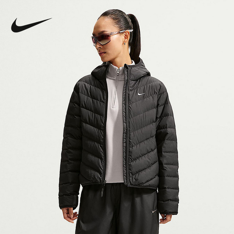 Nike Nike down Jacket Women's Winter Casual Thin Windproof Warm Hooded Sports Jacket If5884-010