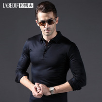 Labov 2021 fall new middle aged mens wool long sleeve T-shirt male business casual big code goat sweater