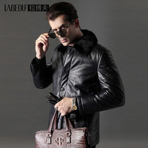 Labov customised double water mink fur liner leather clothing warm leather clothing quality sheep leather clothing extravagant seater fur coat