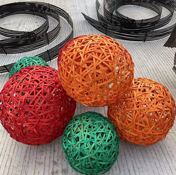 Custom bamboo woven ball bamboo woven lantern hollowed-out hollow bamboo ball quick-swing piece to shoot prop wedding custom made of bamboo-Taobao