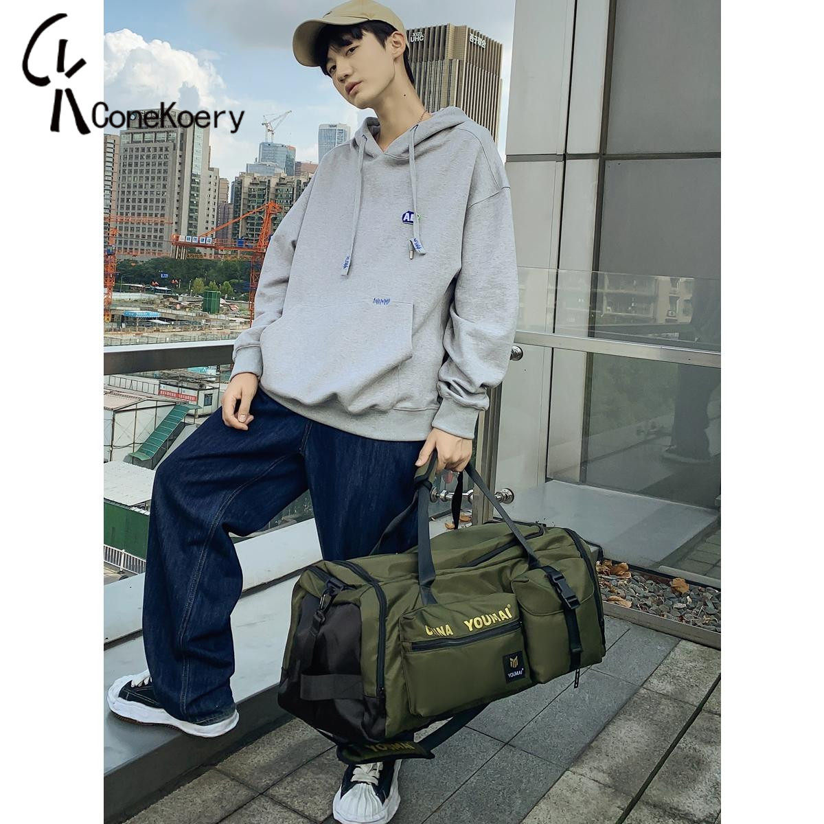 France oversized capacity travel bag travel travel backpack hand luggage bag wet and dry separation waterproof fitness bag