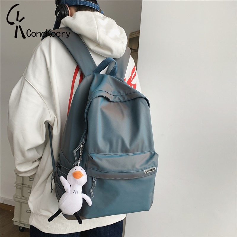 Hong Kong's flagship double shoulder bag men's and women's new couples Shoulder Bag Han Edition University Students Waterproof Day School Schoolgirl Schoolgirl