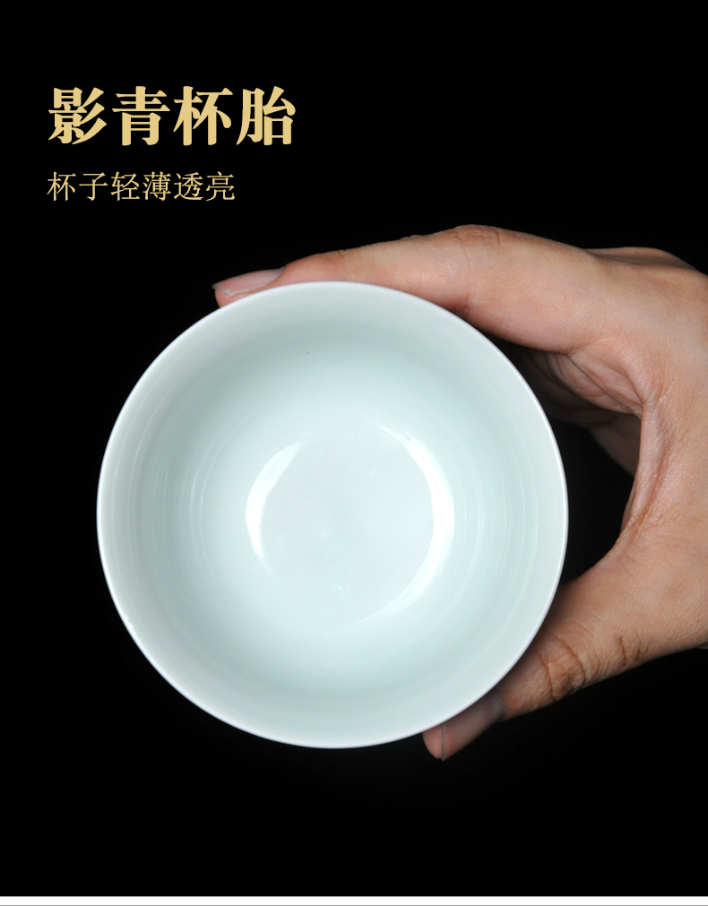 Jingdezhen ceramic imitation Ming chenghua chicken color bucket cylinder cup creative tea cup master cup sample tea cup small bowl