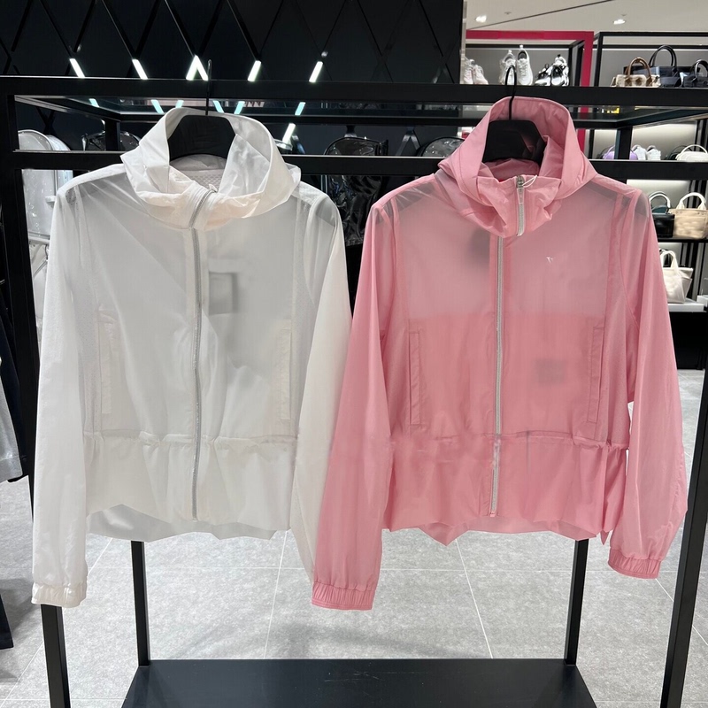 Korean Golf Clothing Women's Summer Thin Sun Protection Zipper Hooded Jacket Outdoor Sports Windproof Air-Conditioning Jacket Korean Golf Clothing Women's Summer Thin Sun Protection Zipper Hooded Jacket Outdoor Sports Windproof Air-Conditioning Jacket
