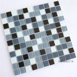 Бассейн, стеклянная синяя красная мозаика на стену