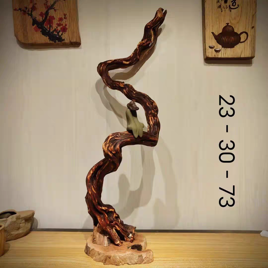 Бутик-отель cliff cypress root Дзен-украшение Будды Майтрейи, корень для боулдеринга, резьба по дереву, украшение ручной работы