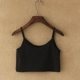 Áo cotton nữ XL ngắn ra khỏi áo để chơi đai thun với áo sơ mi có dây đeo nhỏ đồ mặc nhà