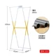 Jinsheng áo rack phòng ngủ sàn hiện đại tối giản thời trang sáng tạo quần áo giá treo văn phòng - Kệ kệ gỗ 3 tầng