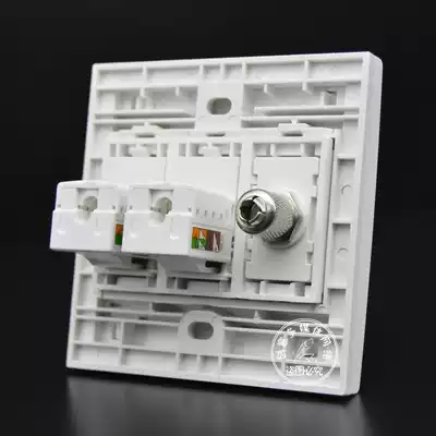 86 CAT6 Computer TV panel 2 Gigabit six computer broadband TV antenna TV wall socket