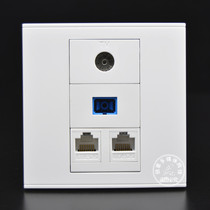 86-type wall cable-free network port with TV panel cable TV SC fiber optic cable computer concealed socket
