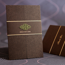 2021 high-end European business conference event invitation card custom creative invitation birthday housewarming full moon invitation